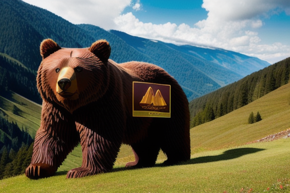 Logo da Toblerone com a imagem escondida de um urso nas montanhas